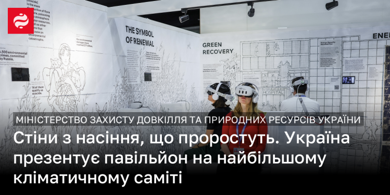 Стіни, створені з насіння, готові до проростання. Україна представляє свій павільйон на найзначнішому кліматичному саміті.