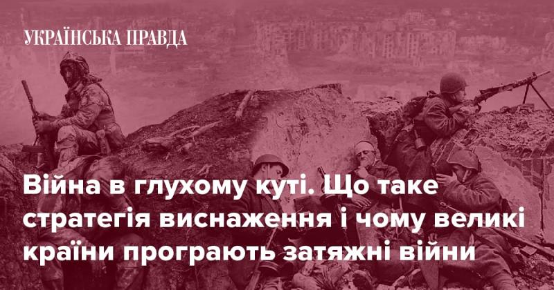 Війна в безвихідній ситуації. Що являє собою стратегія виснаження і чому потужні держави зазнають невдач у тривалих конфліктах?