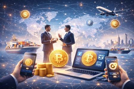 Криптовалюти в міжнародних фінансових транзакціях підприємств.