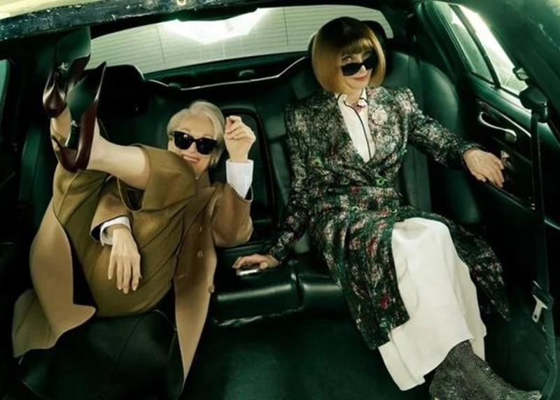 Обкладинка журналу Vogue з участю Анни Вінтур та Меріл Стріп: Соціальні мережі заполонили меми.