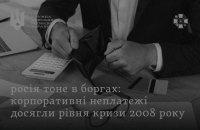 Аналітика: в Росії спостерігається різке зростання корпоративних боргів.