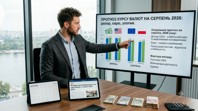 Яка буде вартість долара, євро та злотого в серпні 2026 року: прогноз валютних курсів в Україні.