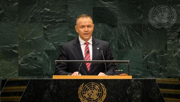 Навроцький на засіданні ООН закликав до активних спільних дій у відповідь на провокації з боку Росії.